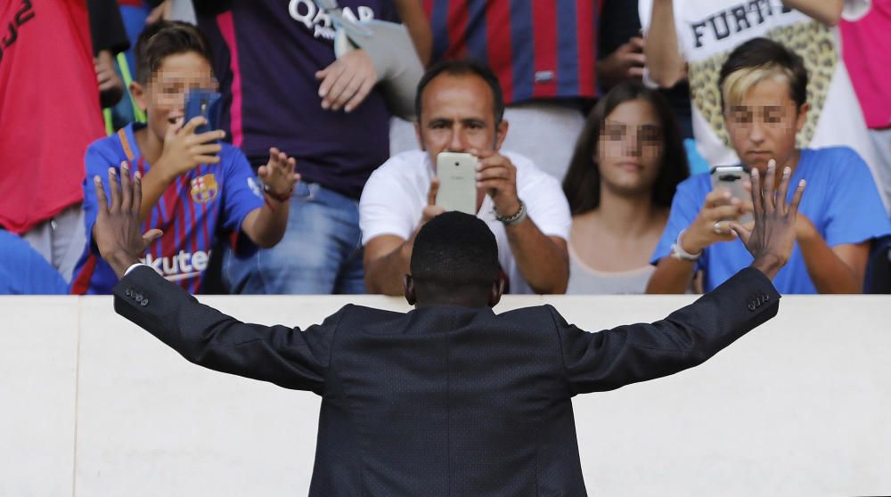 Presentació de Dembelé al Camp Nou