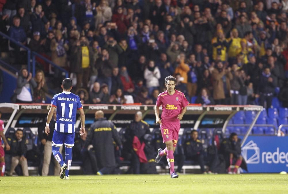 Valerón vivió un regreso muy especial a Riazor