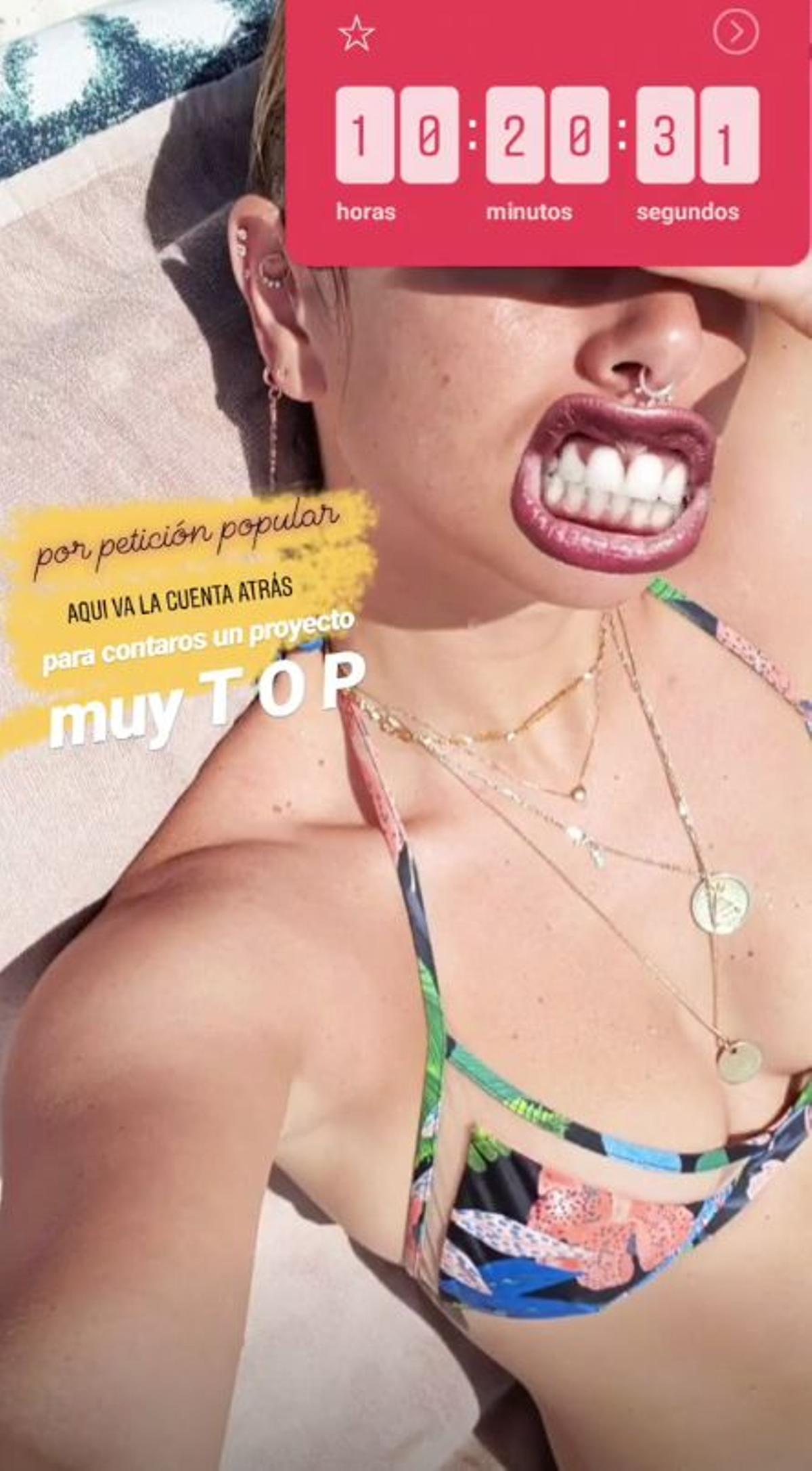 Blanca Suárez juega en sus stories con el motivo por el cual está de viaje en México