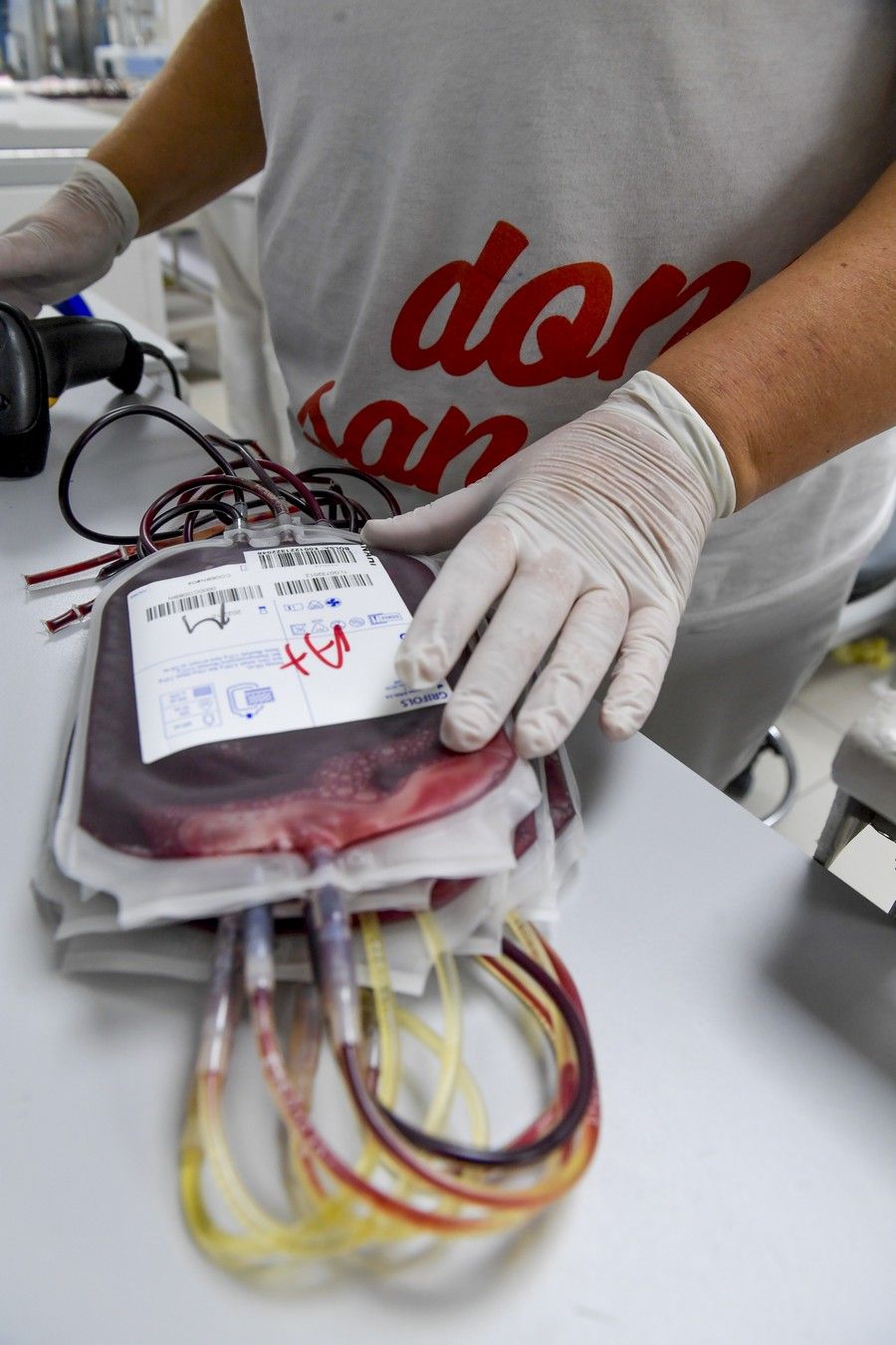 Almacenamiento de las donaciones de sangre en el ICHH