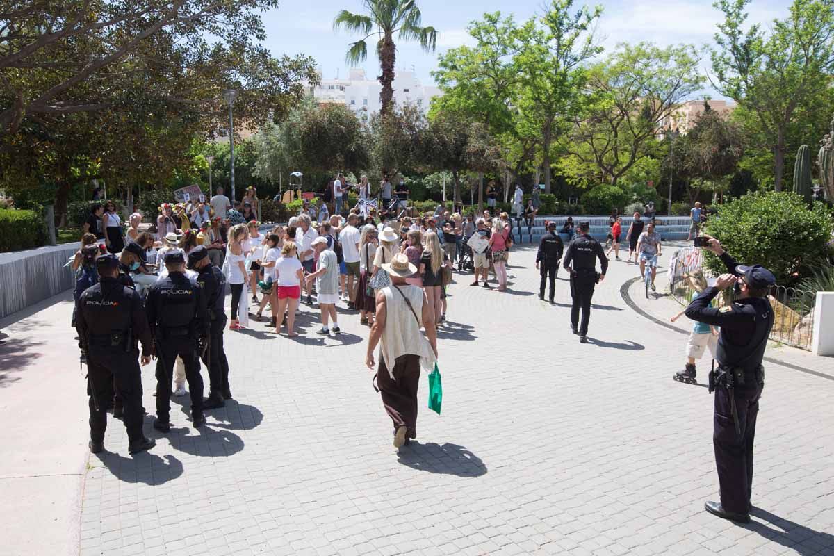 Manifestación Ibiza Respira en Ibiza