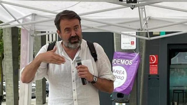 Pérez, ayer, en Navia.