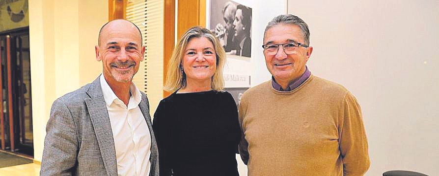 Sebastián Oliver, Magdalena Mezquida y Guillem Adrover.