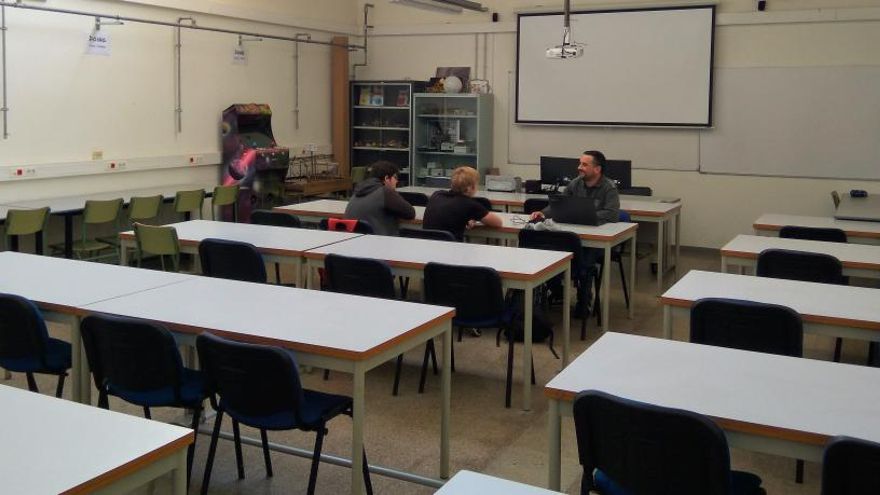 Aula de l&#039;Institut Lacetània de Manresa