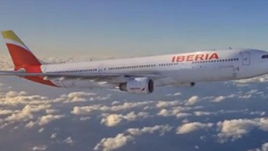 Aspecto simulado de la nueva imagen de Iberia.