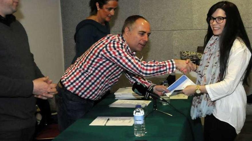 Entrega de diplomas celebrada ayer en Exposalnés. // Noé Parga