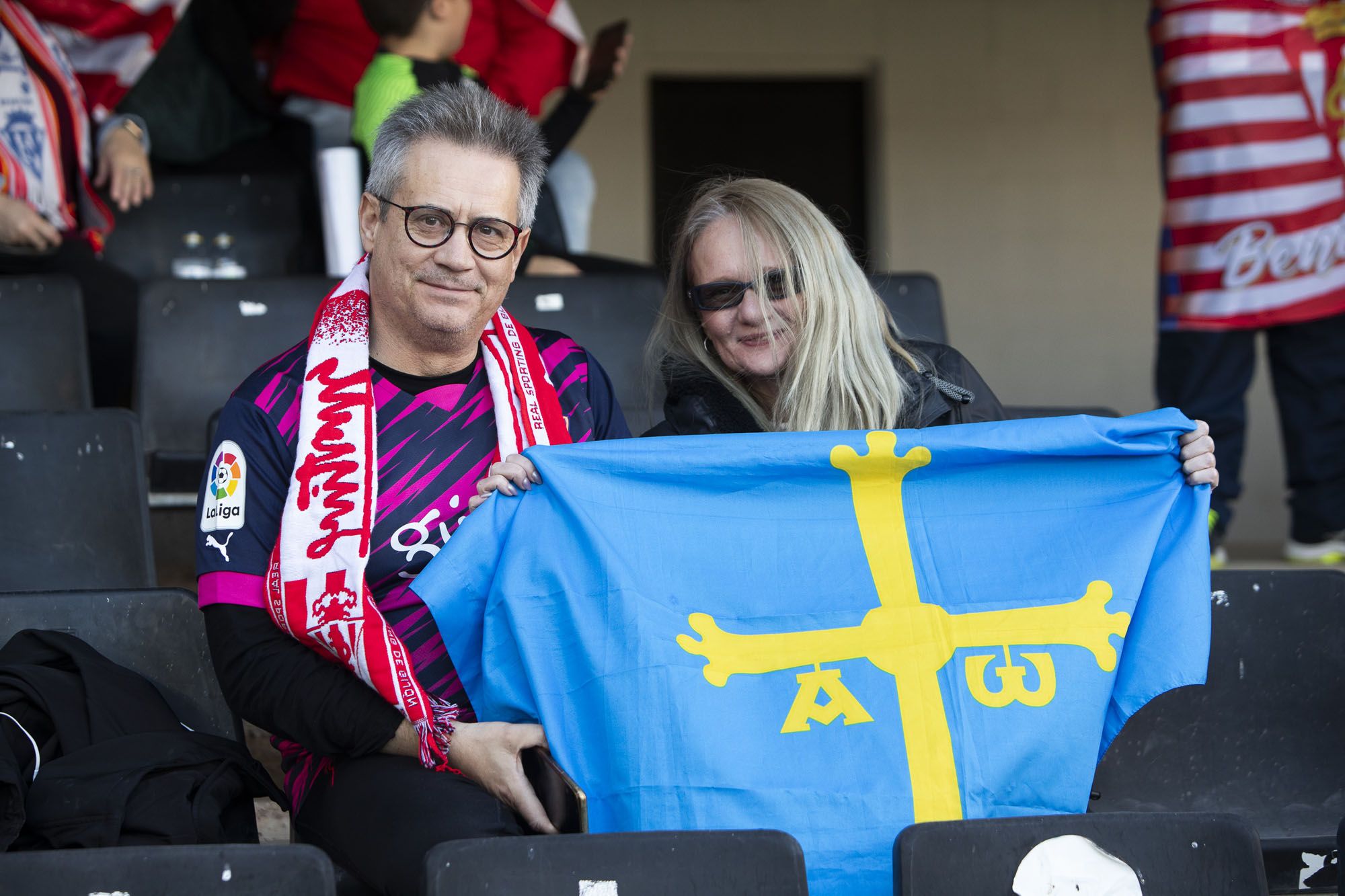 El partido entre el Cartagena y el Sporting, en imágenes