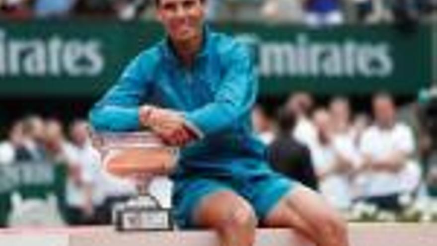 Rafa Nadal, celebrant un nou èxit a París.