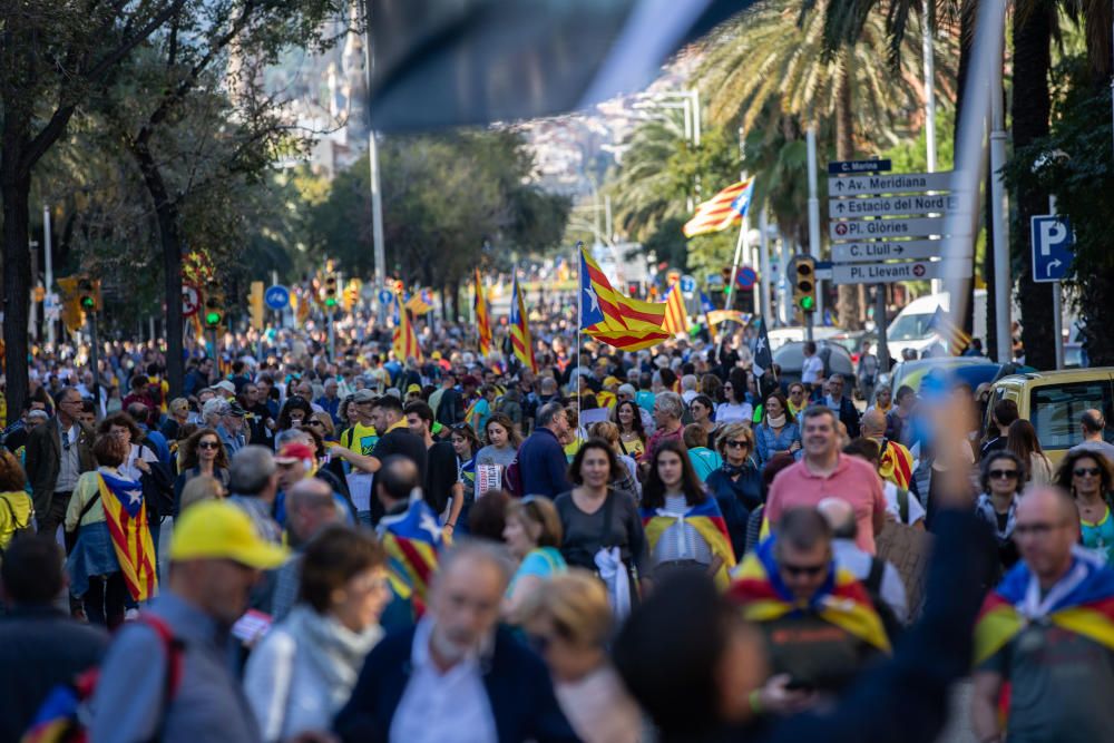 El independentismo se manifiesta en Barcelona