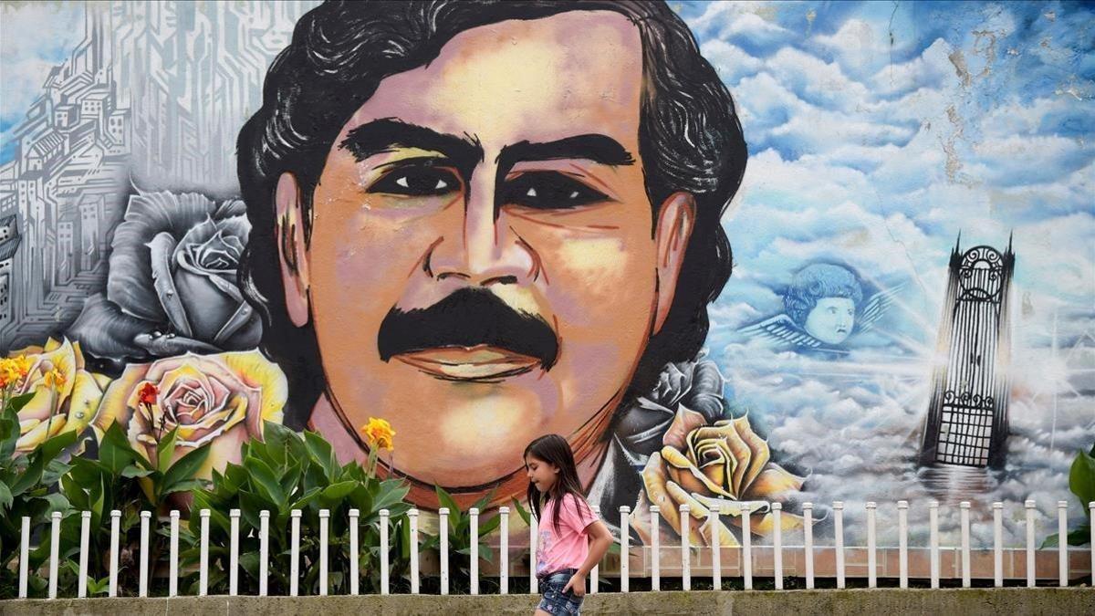 Mural dedicado a Pablo Escobar.