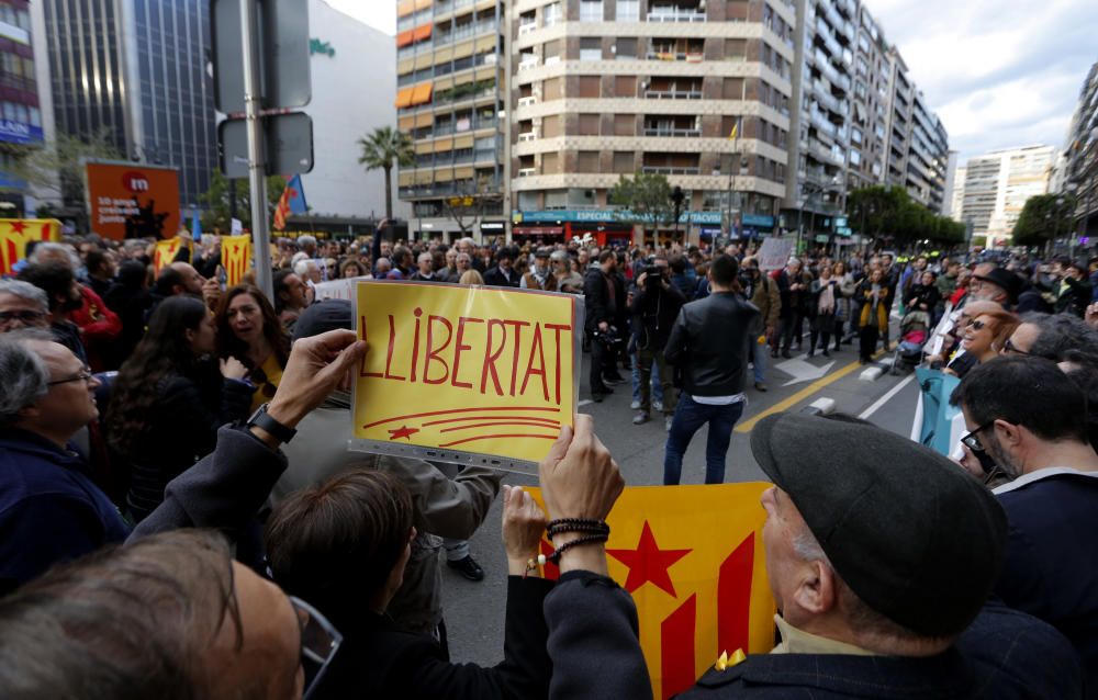 Concentración en solidaridad con Cataluña