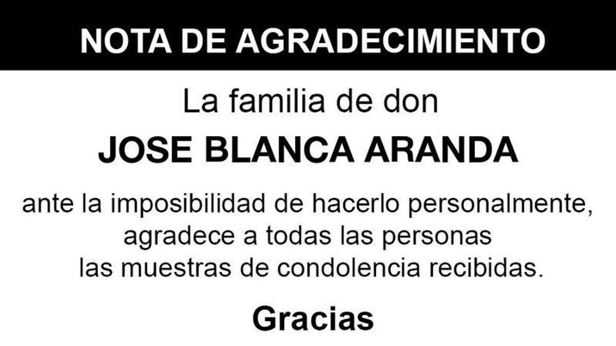 Nota Jose Blanca Aranda