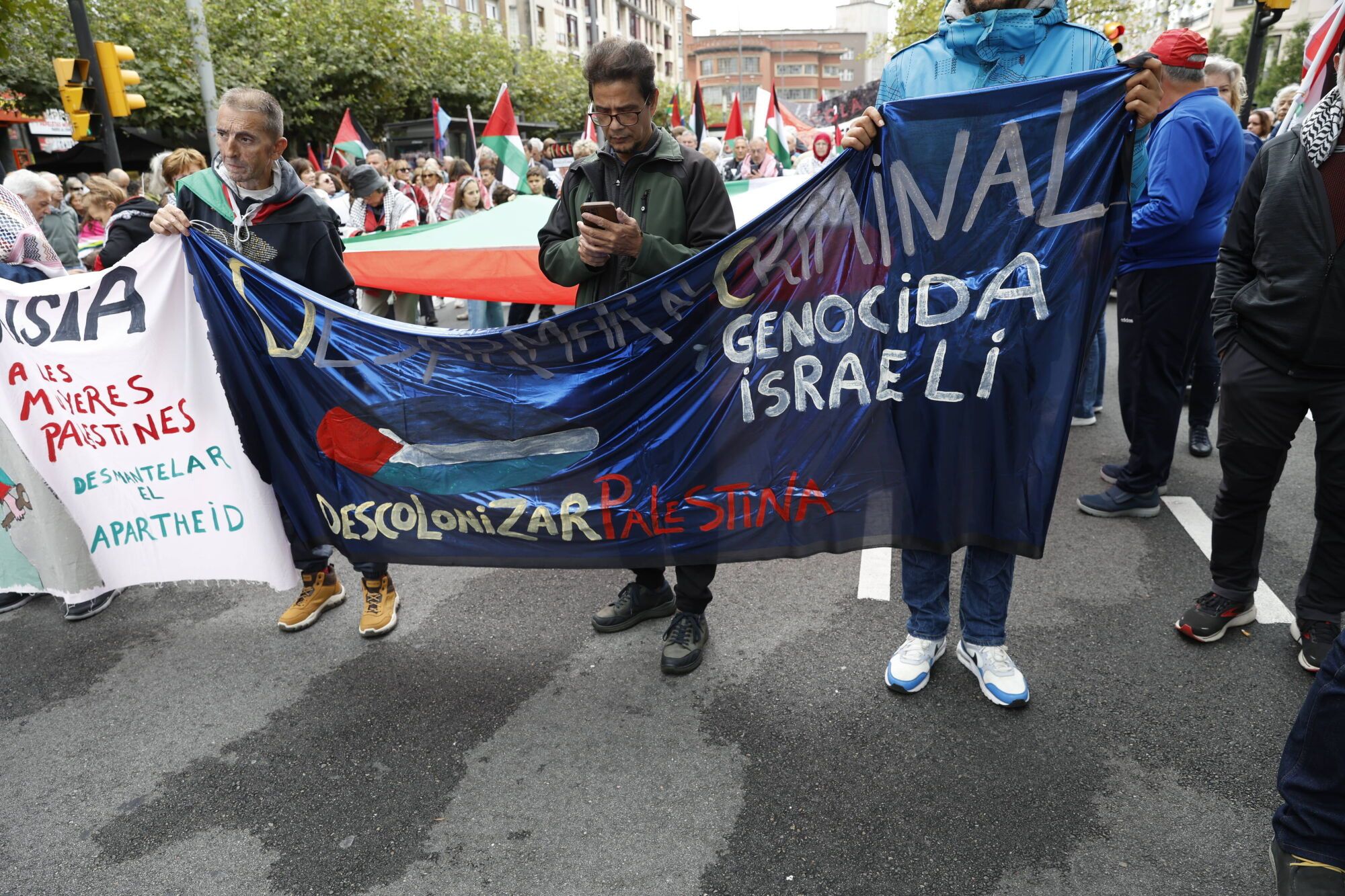 Manifestación a favor de Palestina.