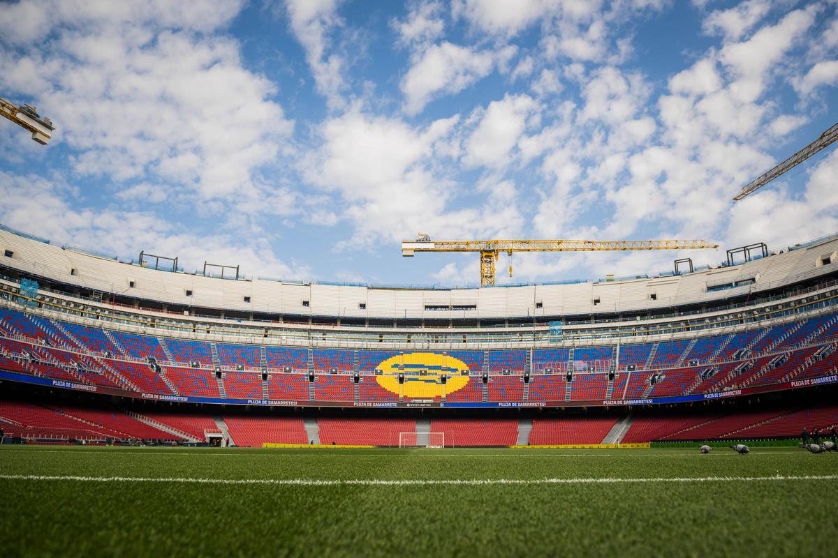 Imagen del aspecto actual de la tercera gradería del Spotify Camp Nou.