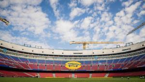 Imagen del aspecto actual de la tercera gradería del Spotify Camp Nou.
