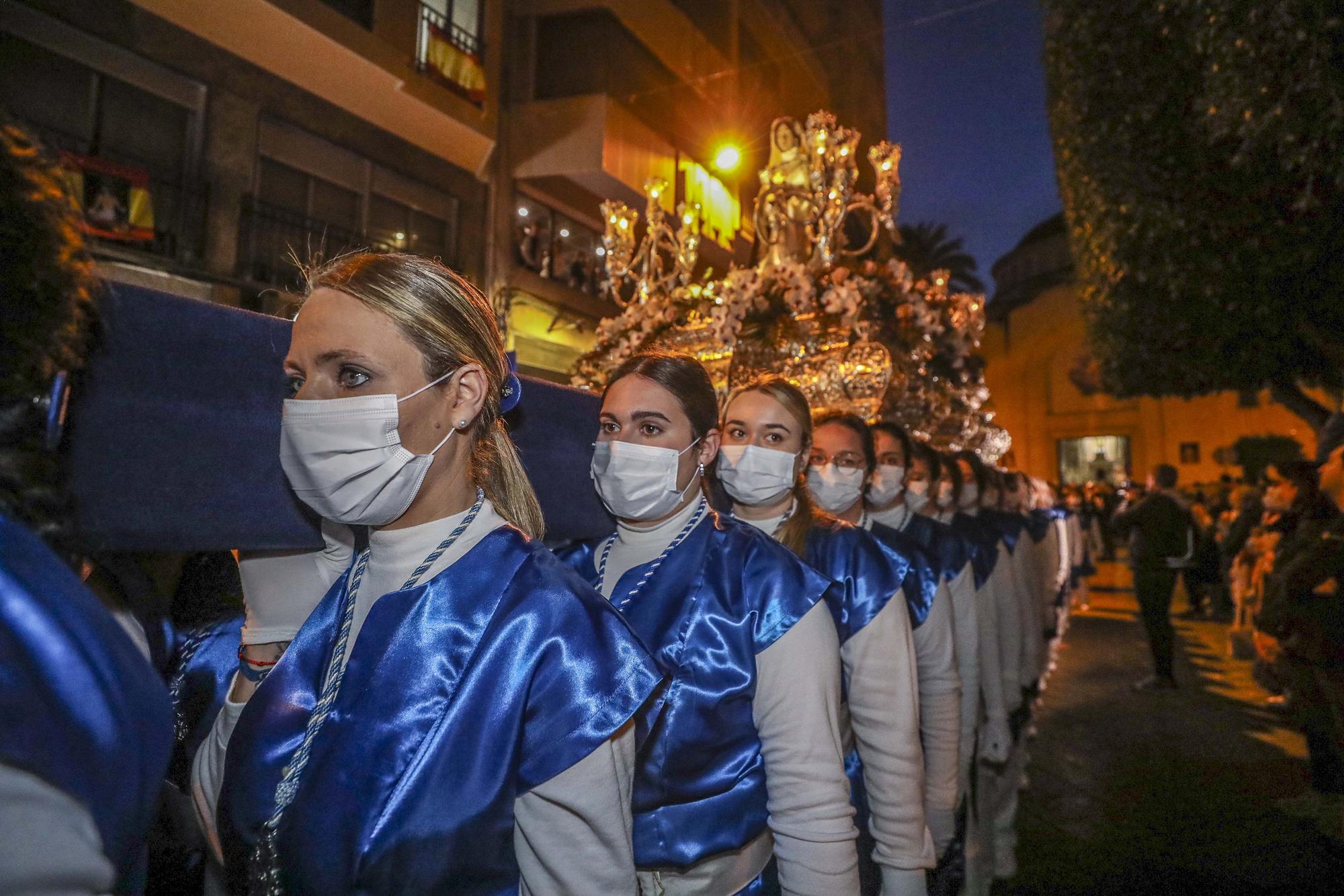 Procesiones Martes Santo Elche: La Sagrada Lanzada,Nuestro Padre Jesus de la Caida,La Santa Mujer Veronica,Santisimo Cristo del Perdon.