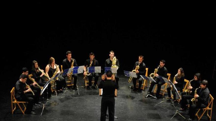 «Ensemble» de saxofones, en  el Filarmónica