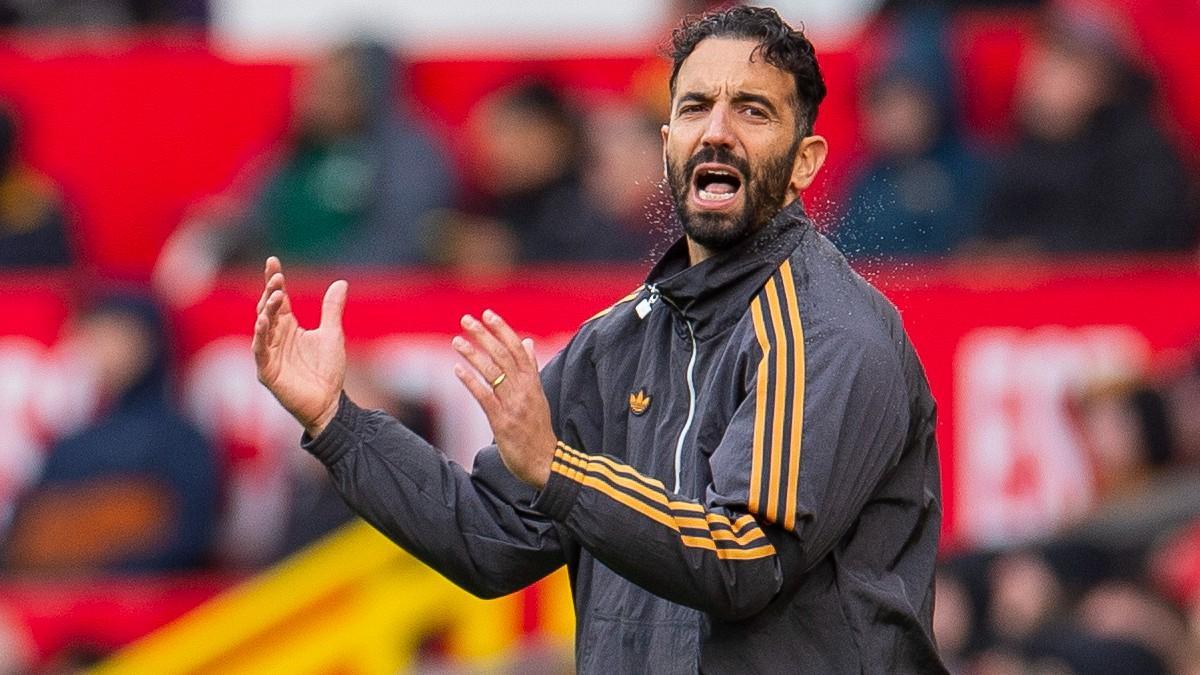 Amorim, durante el duelo frente al Sunderland en Old Trafford