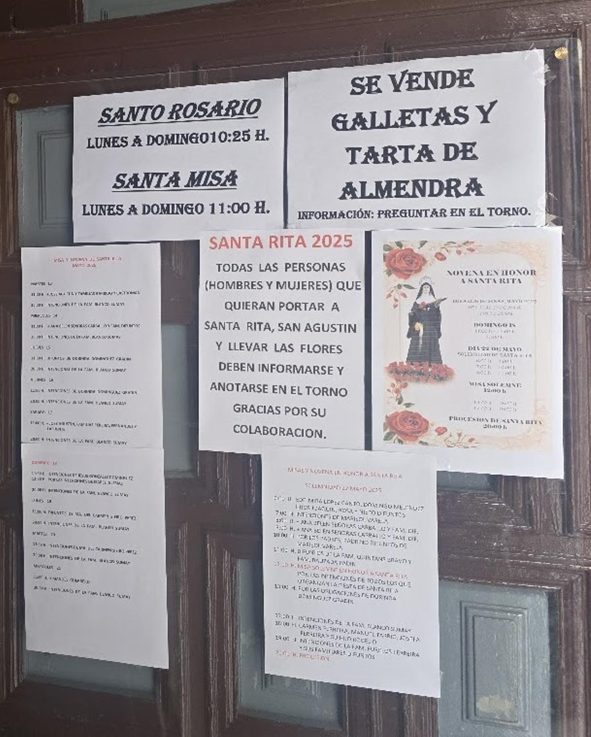 La entrada a la iglesia.