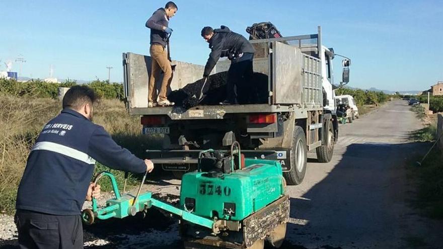 Nules y Moncofa arreglan el &quot;deteriorado&quot; camino la Ratlla