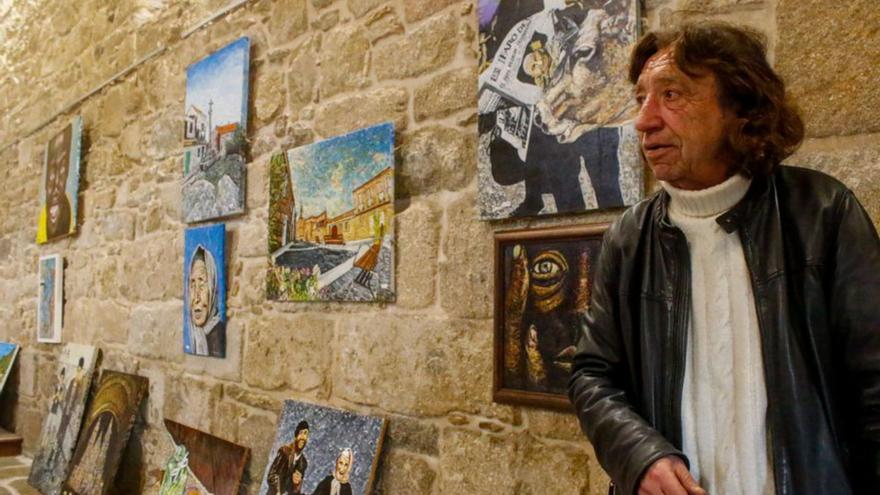 Manuel González, el &quot;Picasso&quot; de A Estrada, expone su pintura en A Pastoriza
