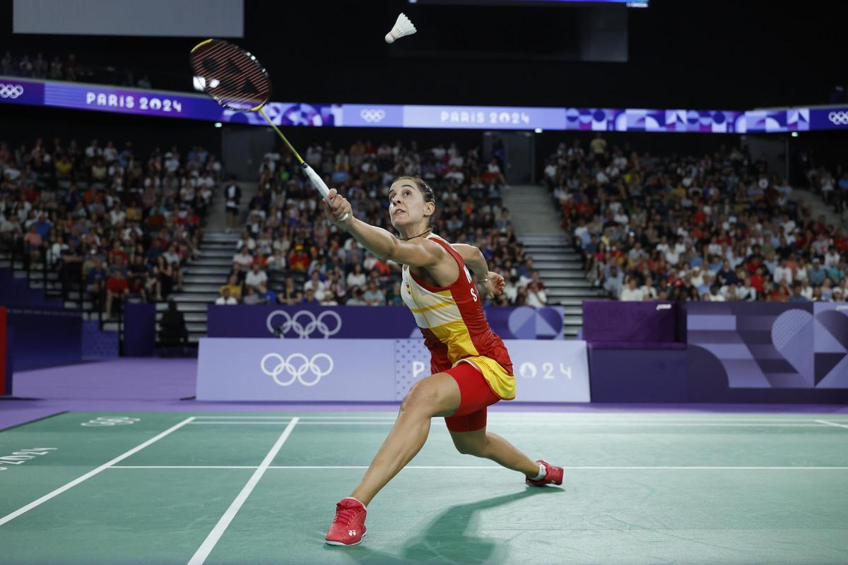 Bádminton en los Juegos Olímpicos: Carolina Marín - Aya Ohori, en imágenes.