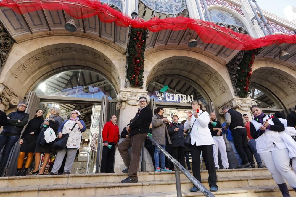 Protesta de los comerciantes del Mercado Central