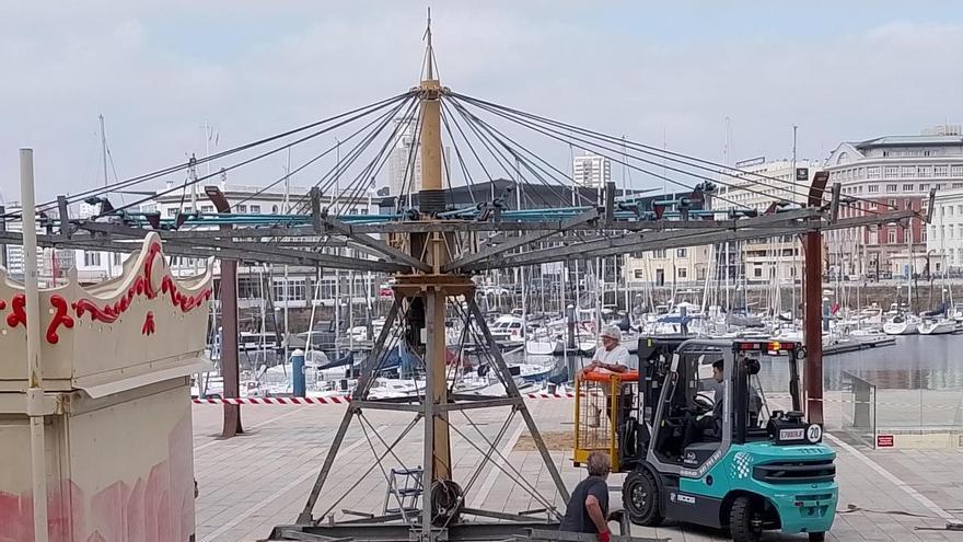 Cuenta atrás para que el carrusel de O Parrote vuelva a girar