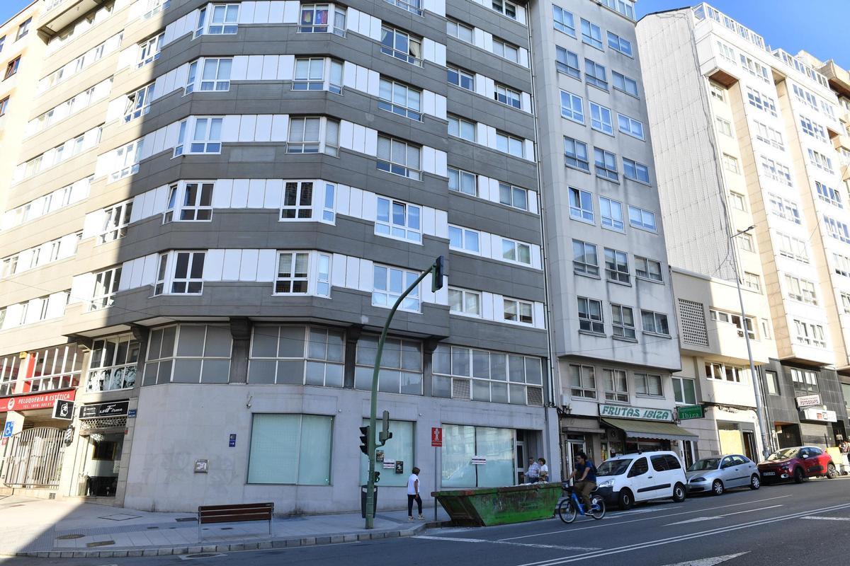 Fachada del edificio en el que ocurrió la muerte.