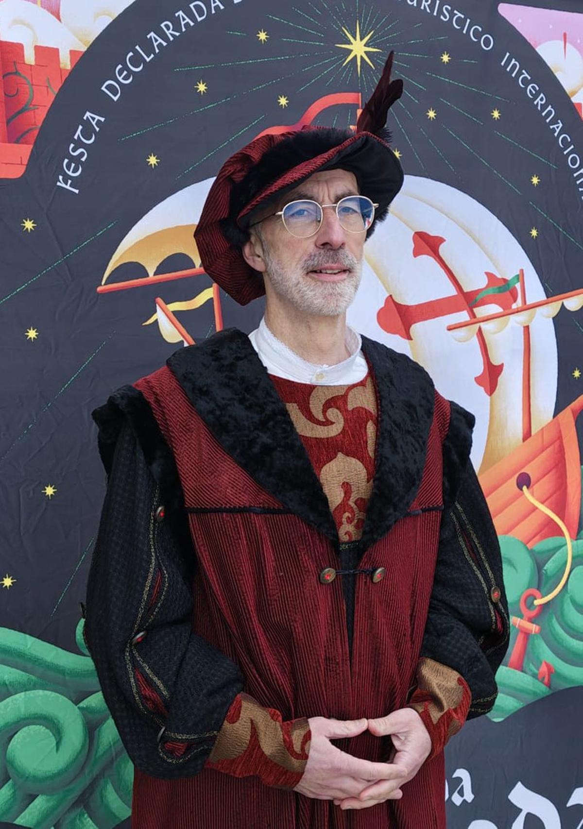 Jesús Vázquez Almuíña, caracterizado para a Arribada.   | // D.P.