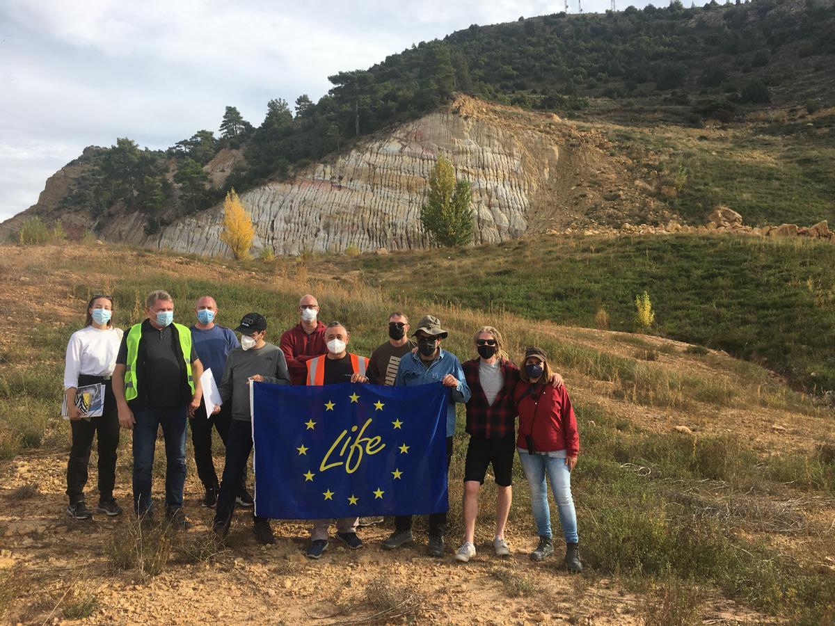 Visita de la delegación sueva a la Mina Fortuna de Ademuz.