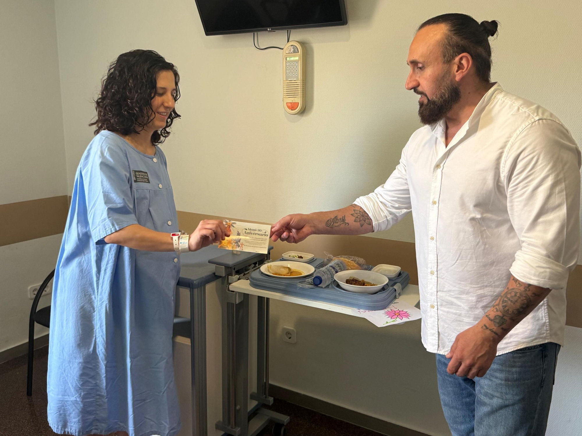 Menú de Jacob Torreblanca para los pacientes del Hospital de Alicante