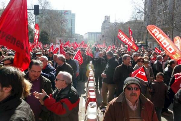 Las imágenes de la manifestación en Zaragoza