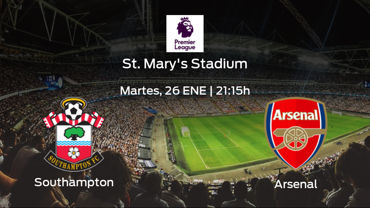 Previa del partido de la jornada 20: Southampton contra Arsenal