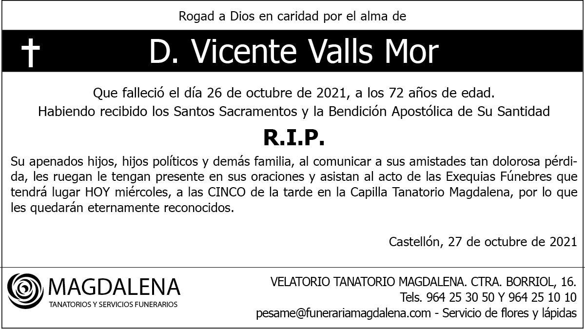 D. Vicente Valls Mor