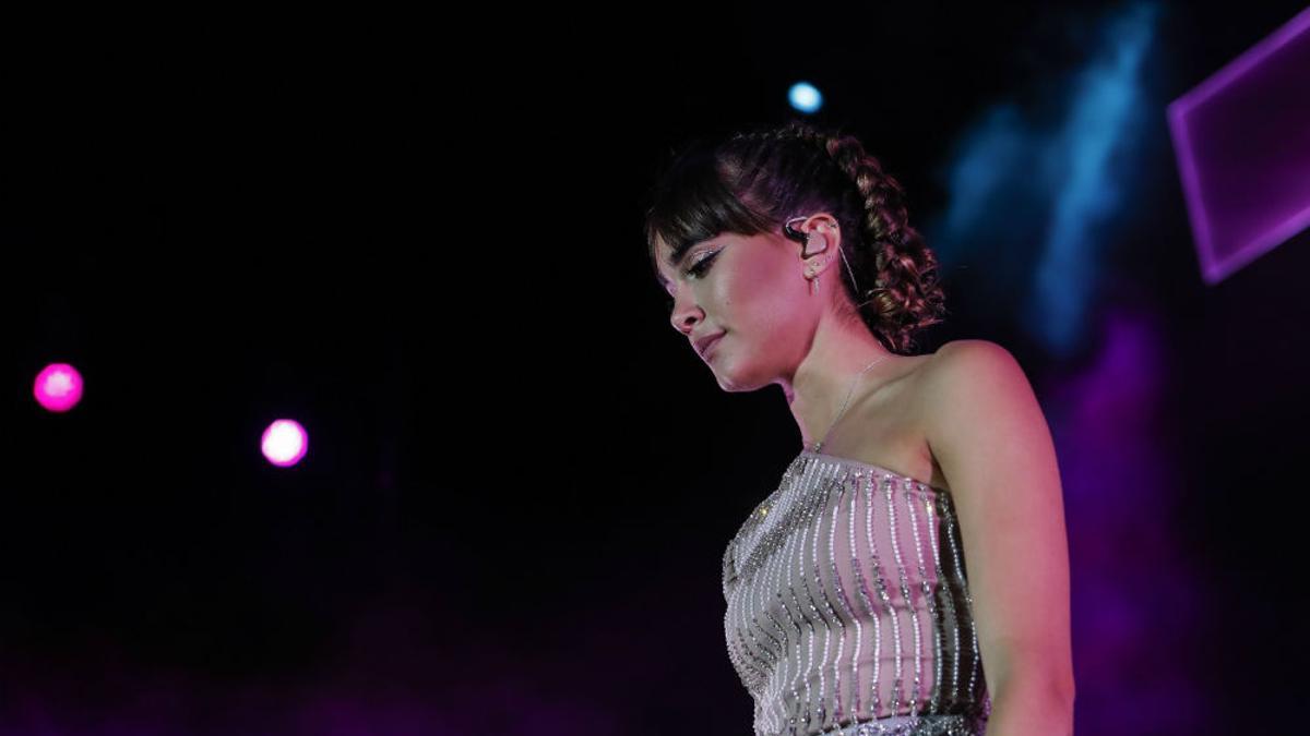 Aitana Ocaña en su concierto en el Palacio de Vistalegre de Madrid