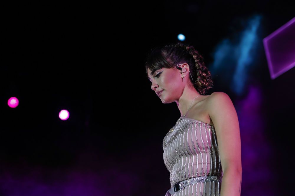 Aitana Ocaña en su concierto en el Palacio de Vistalegre de Madrid