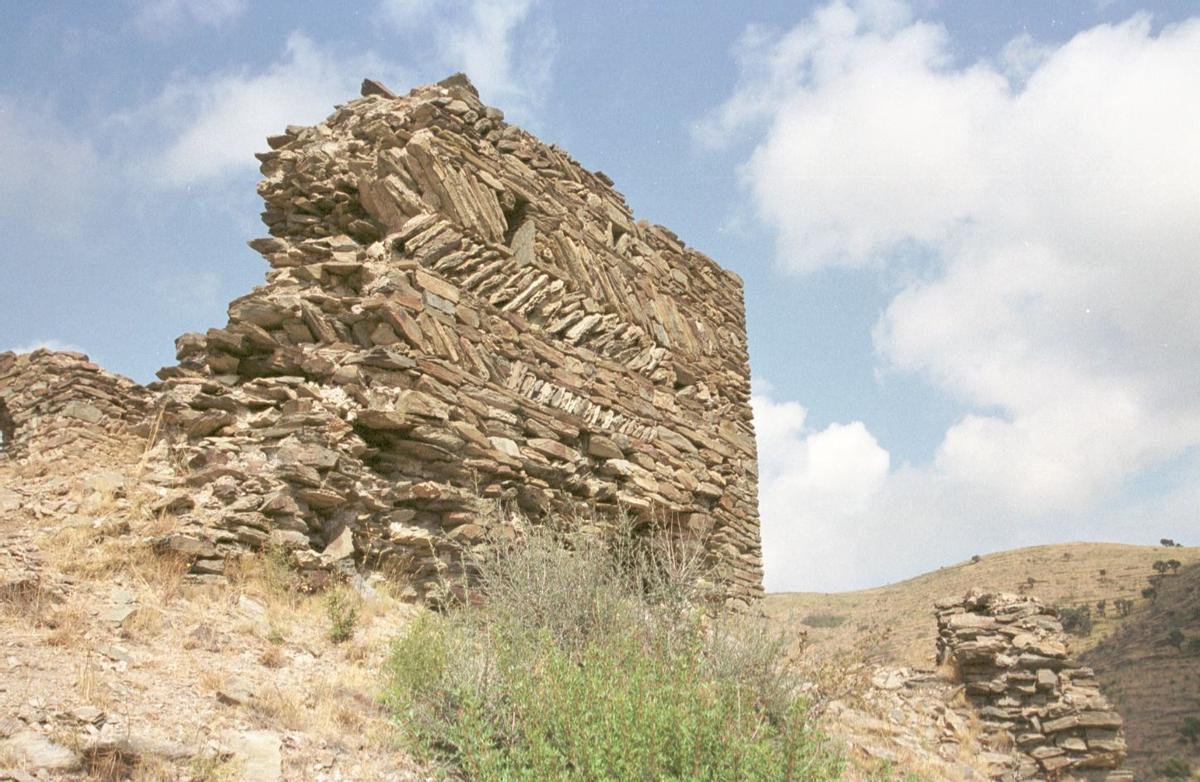 Detall constructiu de Bufalaranya amb 'opus espicatum', la disposició en espiga