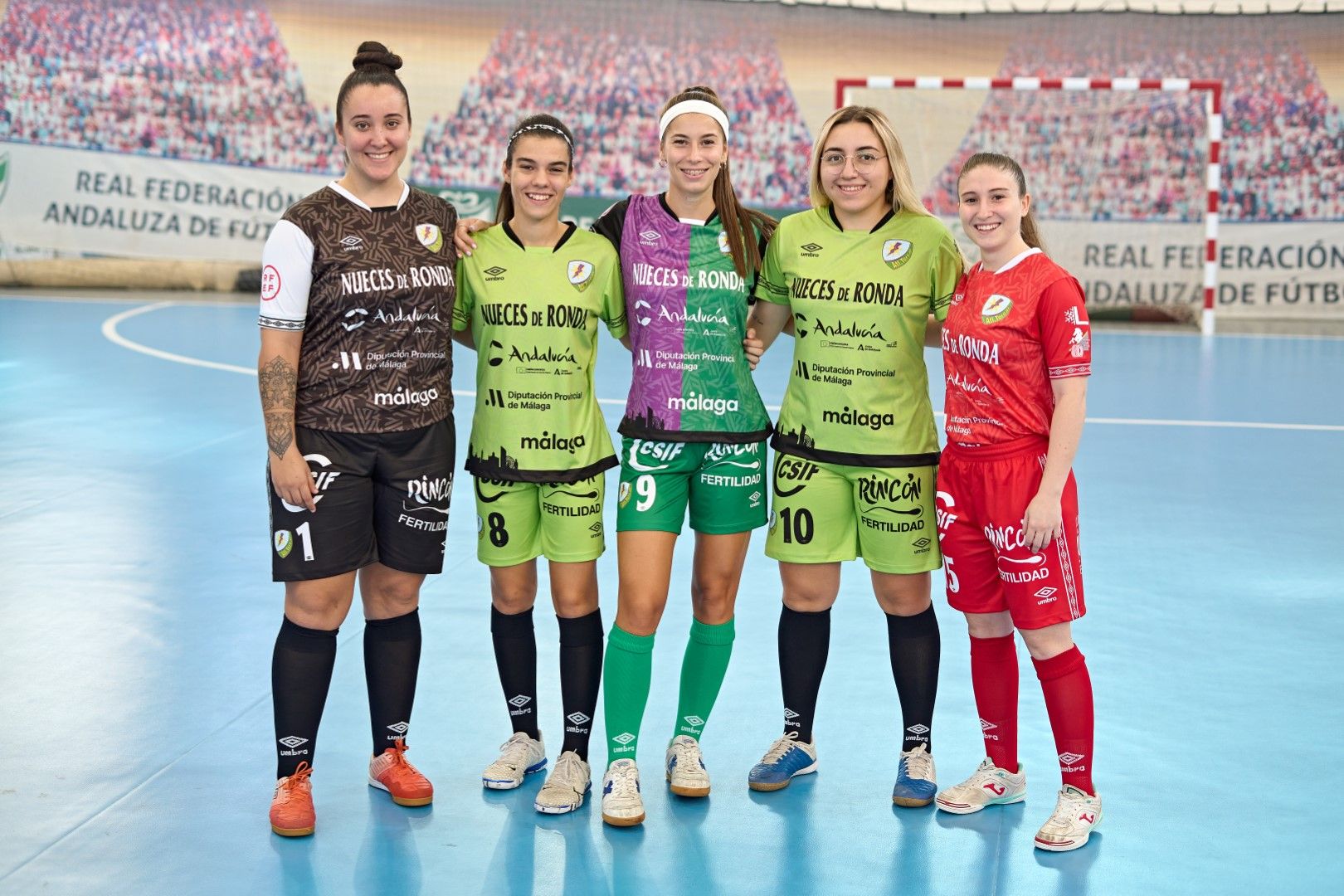 Nuevas camisetas del equipo de fútbol sala femenino Atlético Torcal