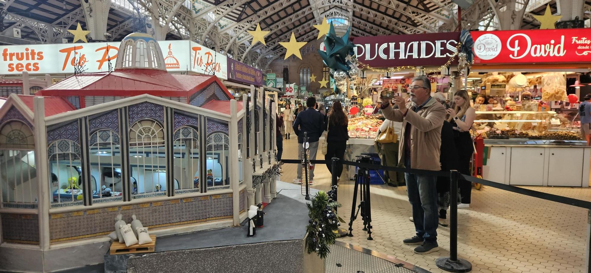 Así es el belén del Mercado Central de València