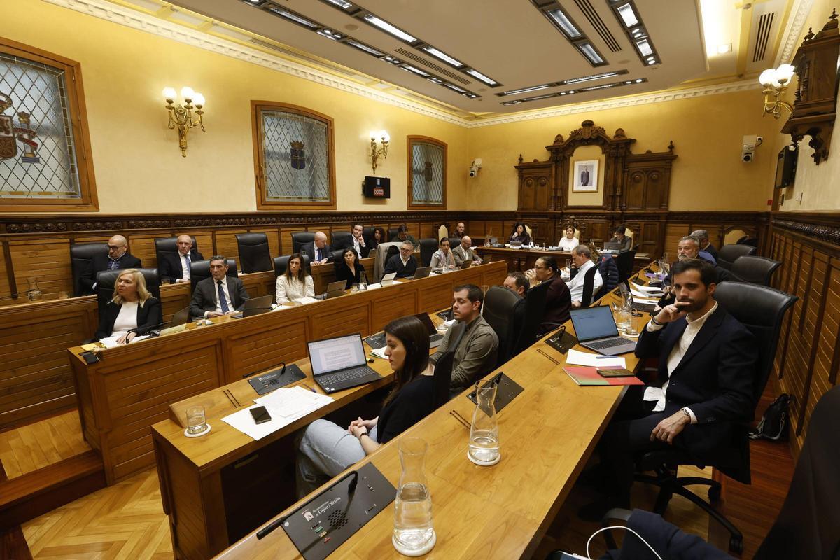 Ediles de la Corporación, en un Pleno.