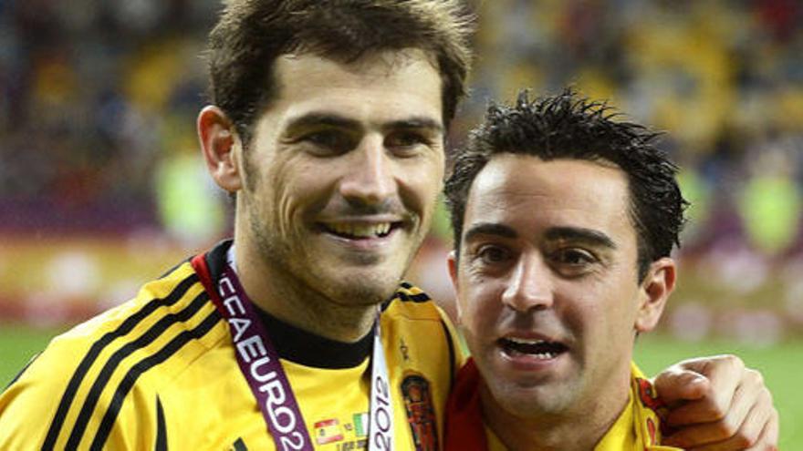 Casillas y Xavi.