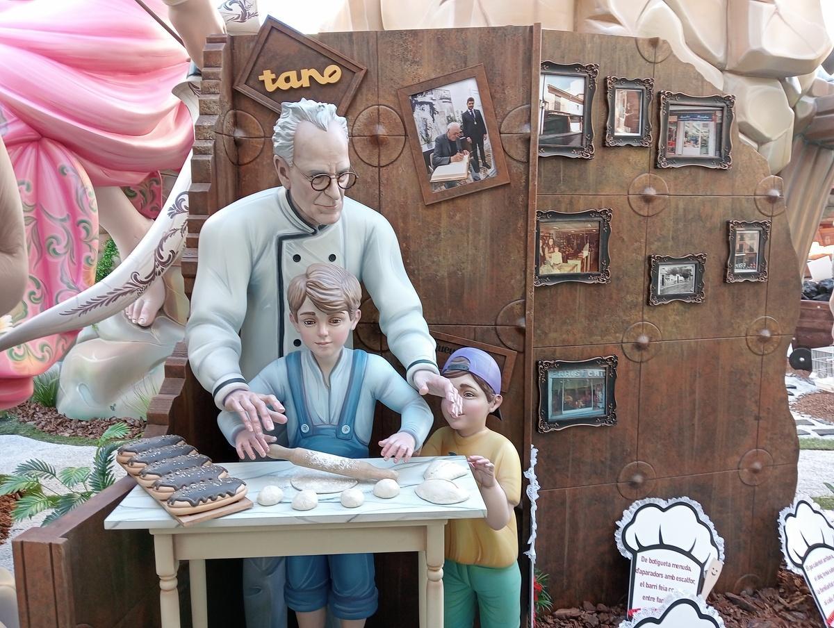 La escena de Tano en la falla Vilanova de Gandia