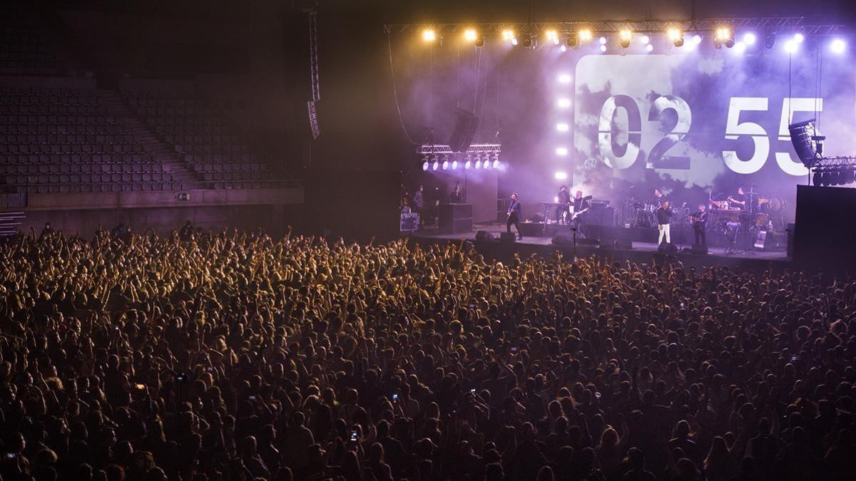 Festival Cultura Segura  Concierto multitudinario test clinico Covid 19 de Love of Lesbian en el Palau Sant Jordi