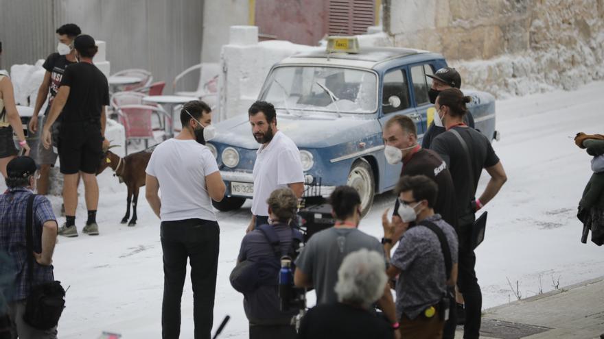 Adam Sandler rueda bajo la nieve en Pollença