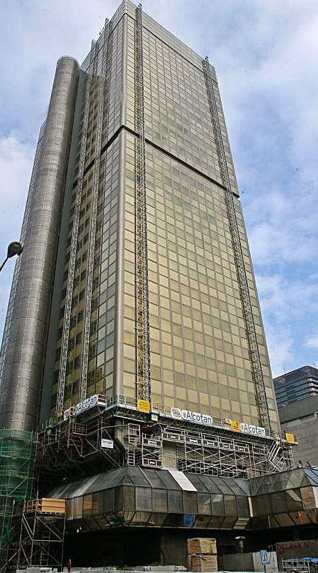 La Torre Windsor, obra de Alas y Casariego en Madrid.   