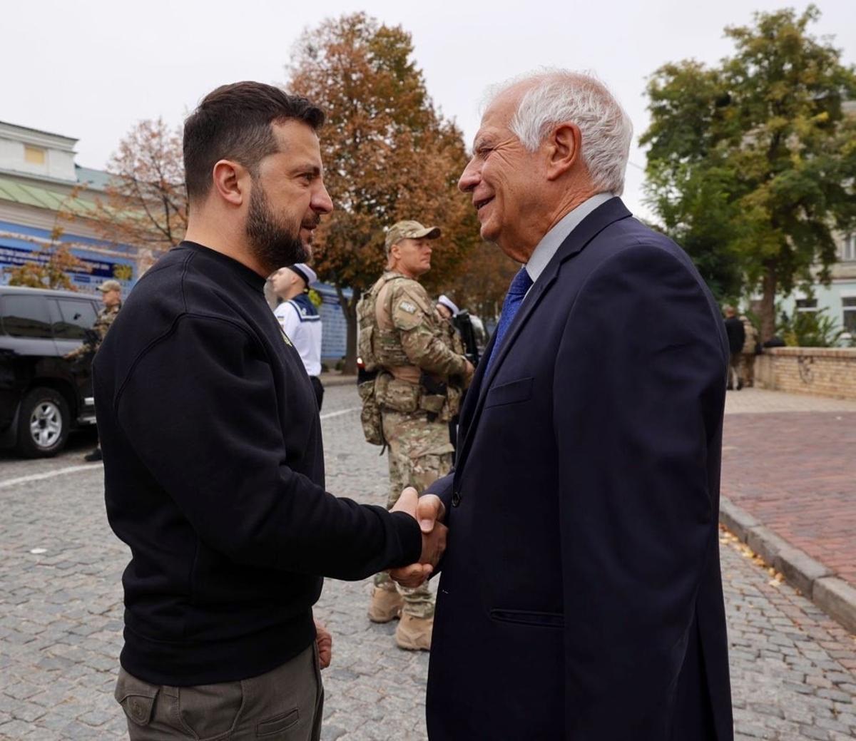 Josep Borrell y Volodimir Zelenski Josep Borrell y Volodimir Zelenski