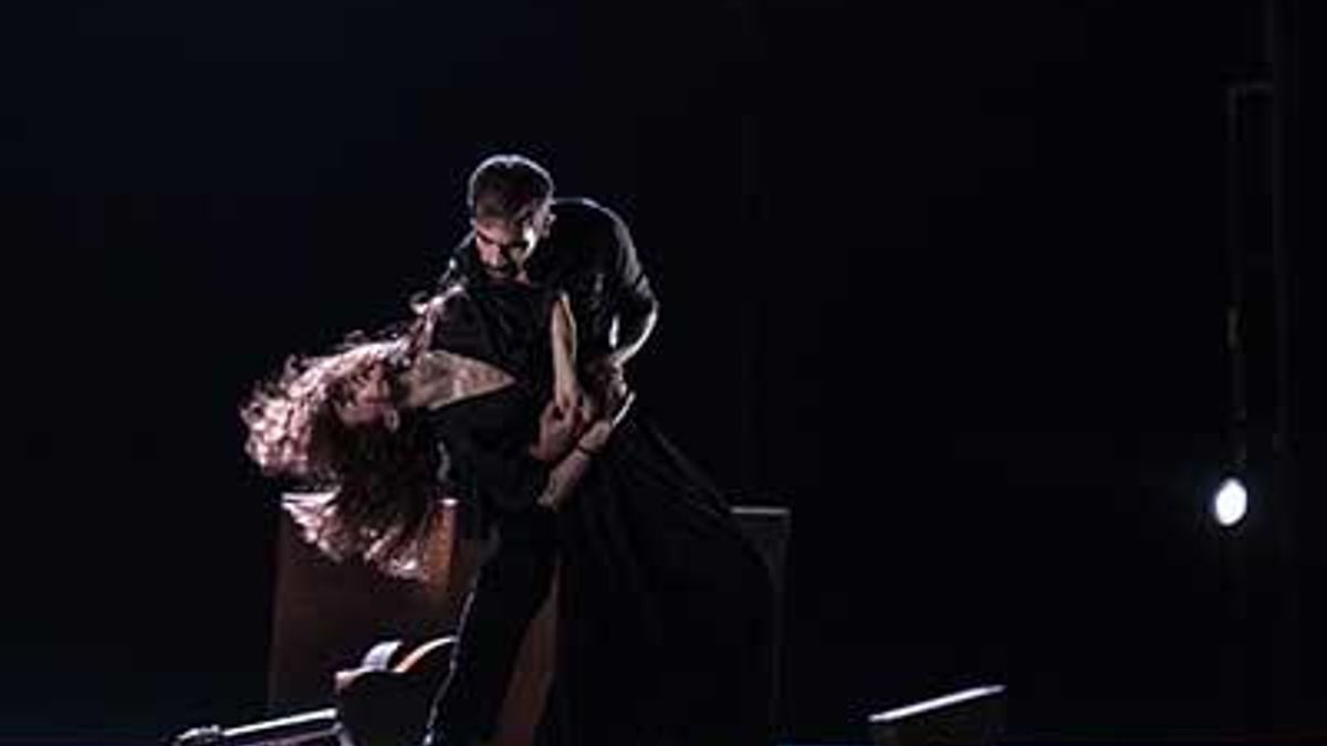 Actuación de la bailaora Olga Pericet en el Gran Teatro