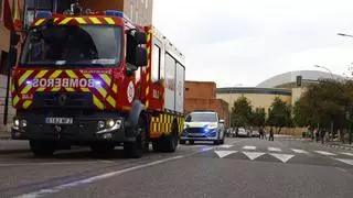 Un hombre afectado por inhalación de humo al arder un brasero en un piso de Ciudad Jardín