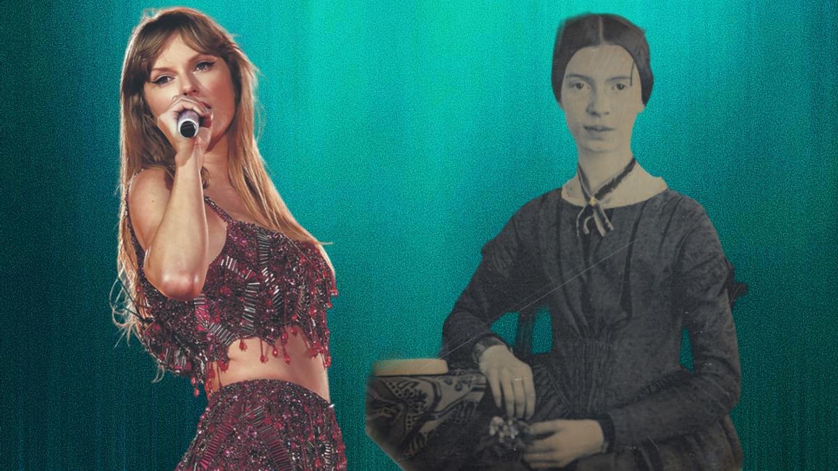 Taylor Swift y la poeta Emily Dickinson, primas sextas, según un estudio genealógico.